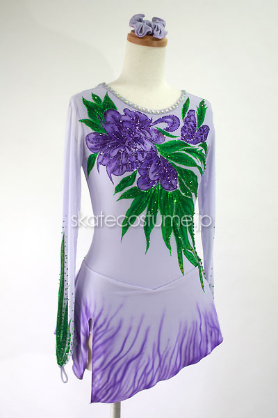 フィギュアスケート衣装 VCT-021ラベンダー スケートコスチュームDD