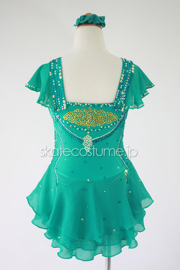 フィギュアスケート　コスチューム　衣装 フィギュアスケート衣装 PIT-73ラベンダーx黒 スケート