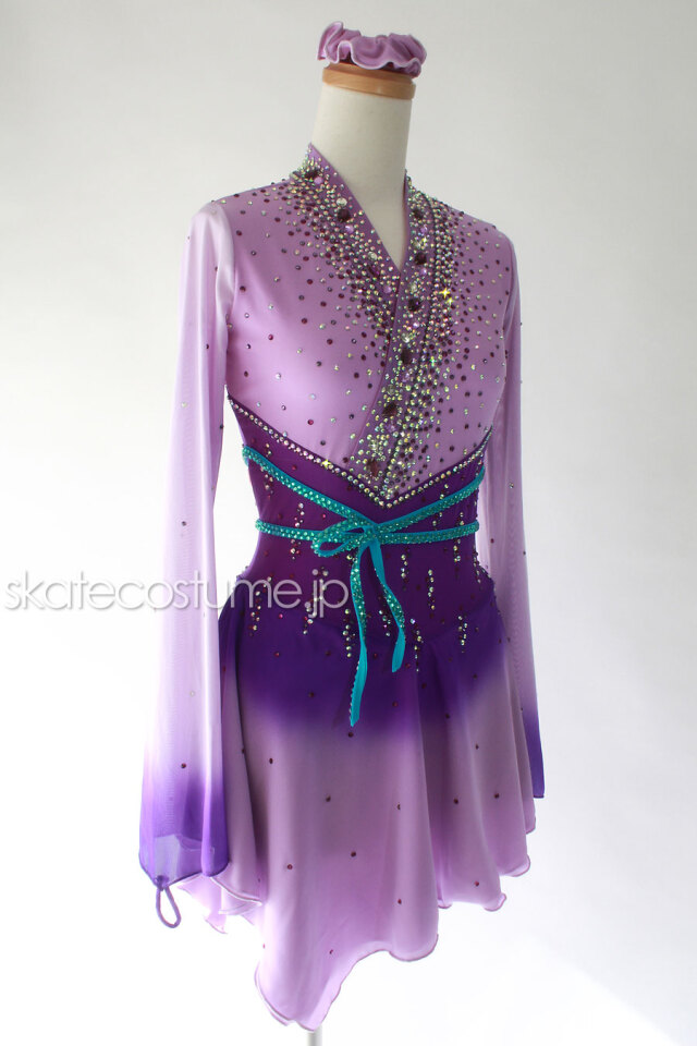 フィギュアスケート衣装・コスチューム VCT-064 ラベンダー～パープル  