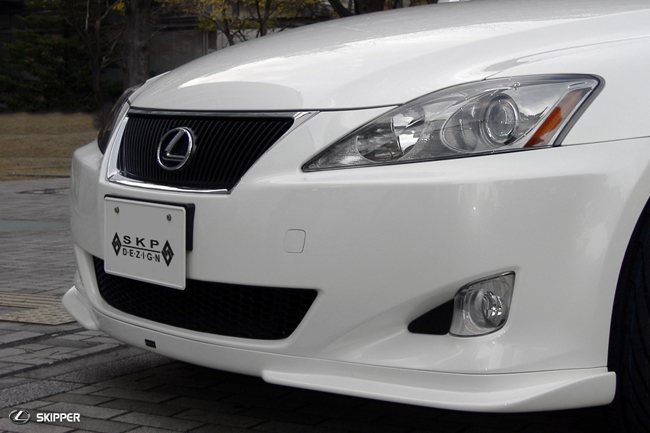 レクサス IS 250/350前期(GSE2#) SKIPPER エアロパーツ SKPDEZIGN SLS フロントリップスポイラー 【FRP・素地】