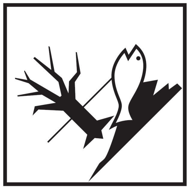 海洋汚染マーク　標札（コンテナ用）