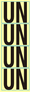 数字シール（UN)