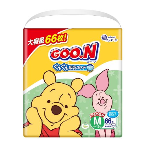 【送料無料】大王製紙 エリエール グーン ぐんぐん吸収パンツ Mサイズ 66枚×3個（1パック）