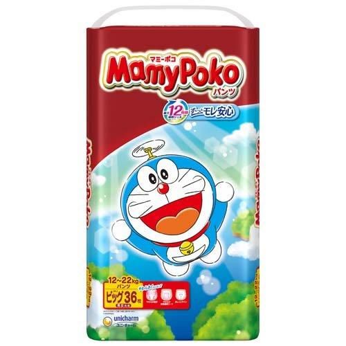 【送料無料】ユニ・チャーム マミーポコパンツ ビッグ ドラえもん 36枚×4個（1パック）