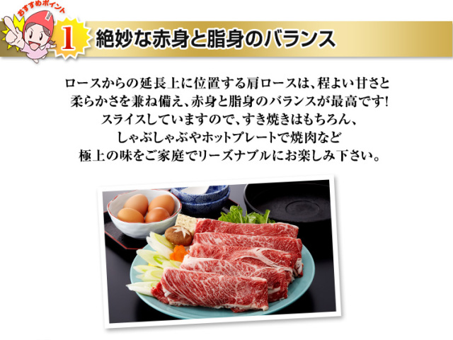 肩ロース専用 177：【2～3等級】国産牛霜降り肩ロース 約500g