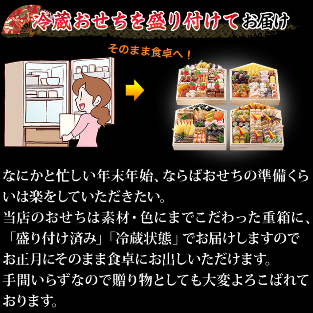 おせち：道楽十四代政治郎完全監修 伝統京おせち うかたま【599】