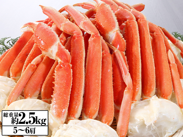 739：プレミアム超特大5Lボイルずわいがに肩脚5～6肩(総重量約2.5Kg)
