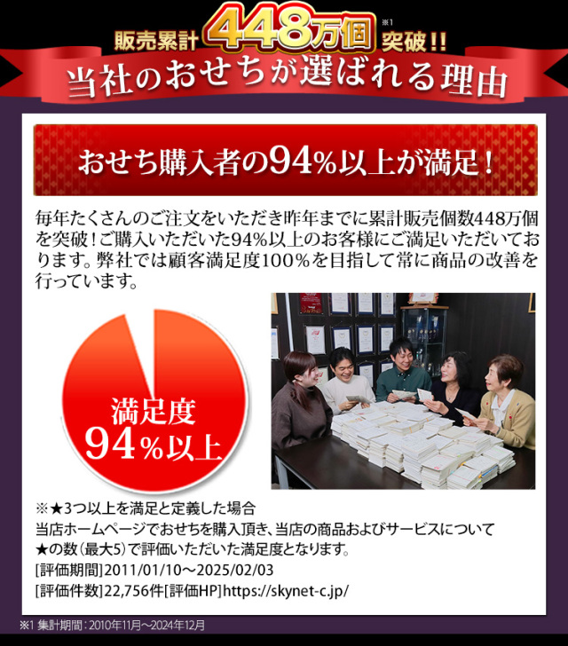 おせち：京都祇園 料亭「岩元」監修六段重 極 桜大福付き