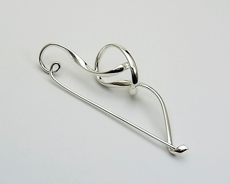 ジョージ ジェンセン] ブローチ フォーゲット・ミー・ノット