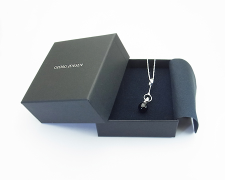 ジョージ ジェンセン] ペンダント スフィア （ブラックアゲイト