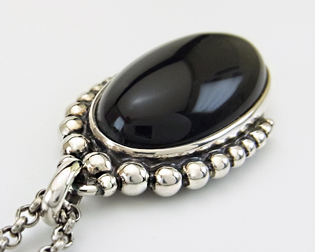 ジョージ ジェンセン] ペンダント ＃9B （ブラックオニキス)