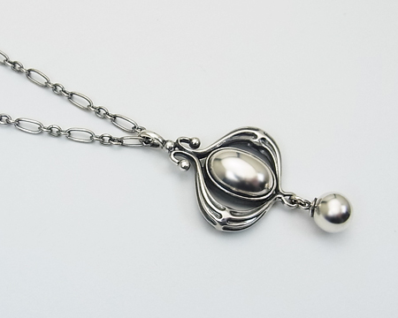  　2013　イヤーペンダント　ネックレス　シルバー GEORG JENSEN 2013 イヤーペンダント ネックレス シルバー