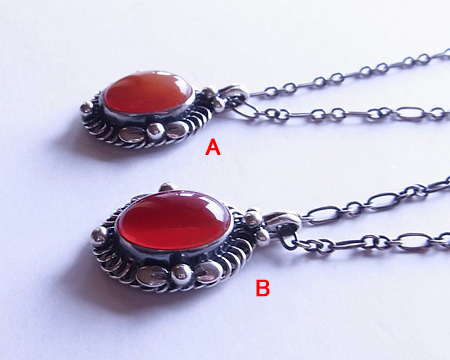 ジョージジェンセン　イヤーネックレス　ブルーカルセドニー　1995復刻　2015 ジョージジェンセンイヤーネックレスブルーカルセドニー1995復刻2015