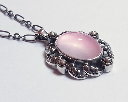 ジョージ ジェンセン] 2018 イヤーペンダント 限定 （ローズクォーツ）