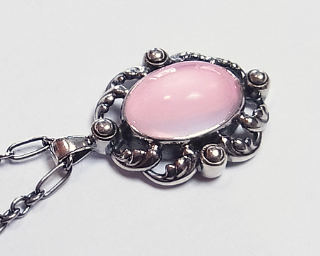 モモバナナ　  ジョージジェンセン ローズクォーツ モモバナナ様専用 GEORG JENSEN ジョージジェンセン ローズクォーツ