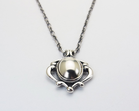 ジョージ ジェンセン] 2019 イヤーペンダント （シルバーストーン） 