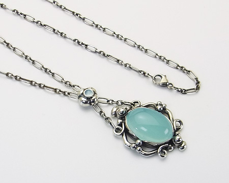 日本未発売・レア限定】ジョージジェンセン ペンダント 21 ターコイズ