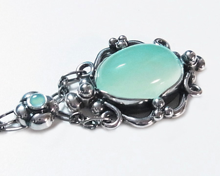 日本未発売・レア限定】ジョージジェンセン ペンダント 21 ターコイズ