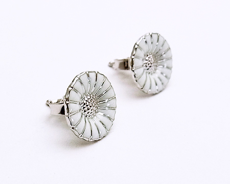 ジョージ ジェンセン] ピアス デイジー － ホワイト 