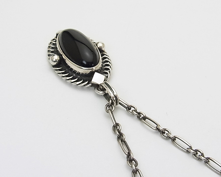 ジョージ ジェンセン] 2004 イヤーペンダント （ブラックオニキス）