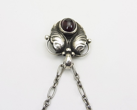 ジョージ ジェンセン] 1994 イヤーペンダント （ガーネット）