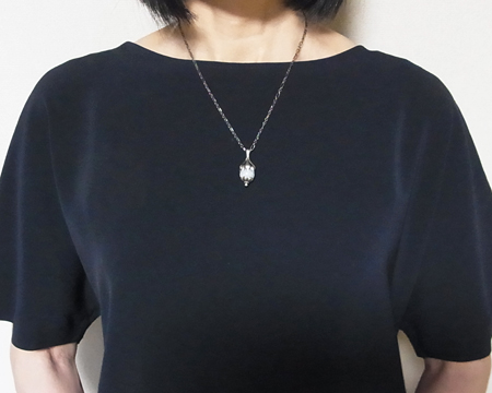 ジョージ ジェンセン] 1991 イヤーペンダント 復刻 （アクアマリン） 