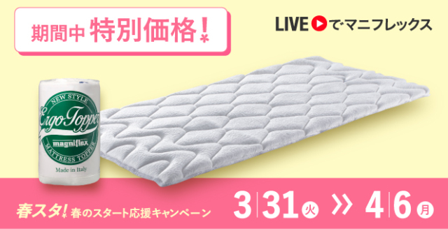 【★値下げ★】magniflex　エルゴトッパー（D）No.1024 エルゴ・トッパー - マニフレックス公式オンラインストア
