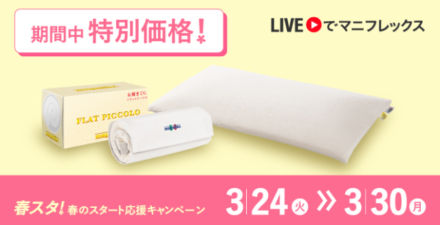 【女優まくら】フラットピッコロ（トラベルロール付き）