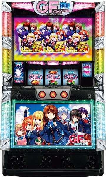 オリンピア パチスロ　ガールフレンド(仮)／Ｇ４～聖櫻学園メモリアル～実機　【コイン不要機付き】