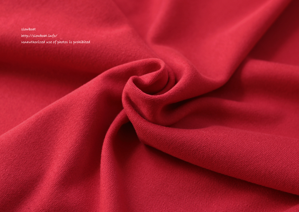 ４０/コーマスムース 無地 【トマトレッド】