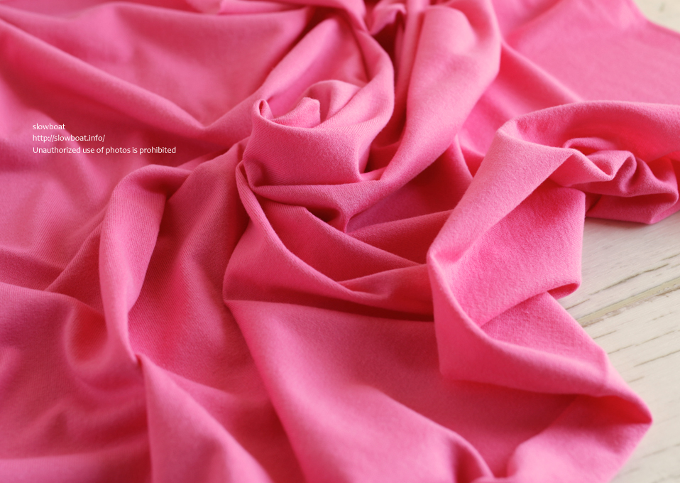 ４０/２天竺 無地 【チェリーピンク】