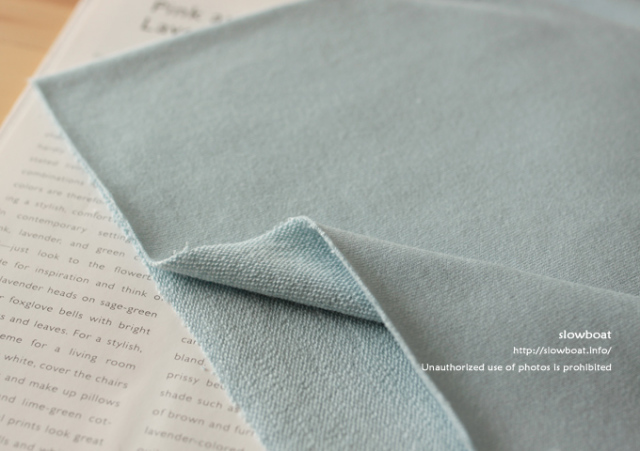 ミニ裏毛 無地 【アリスブルー】