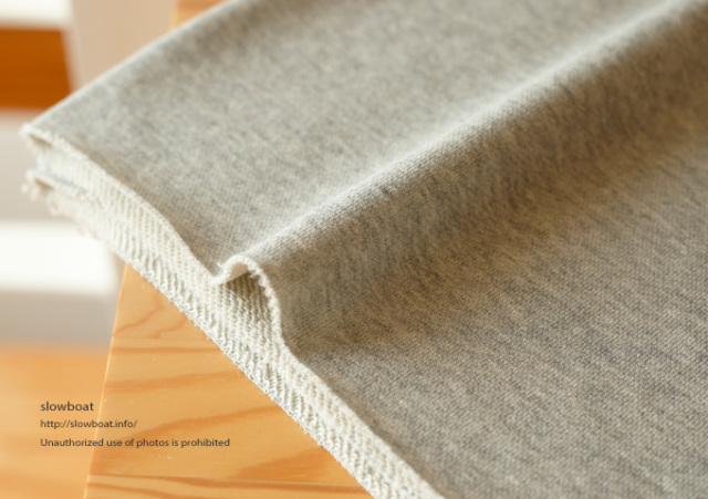 洗濯機可 slowboat ミニ裏毛ニット - 生地/糸