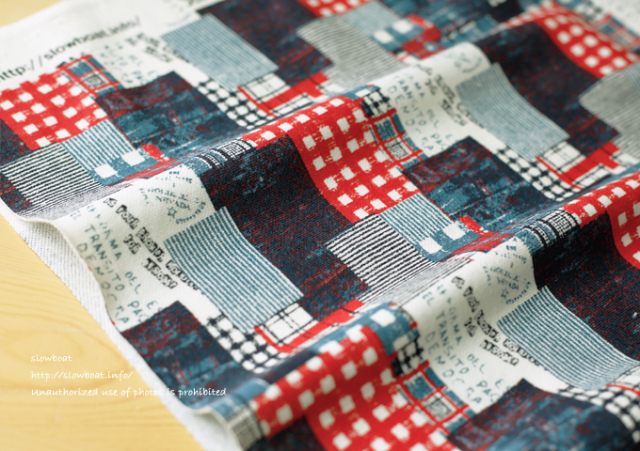 ミニ裏毛 グラパッチ 【m・レッド】