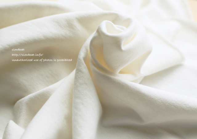 ミニ裏毛 無地 【オフ白】