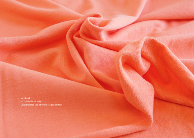 ミニ裏毛 無地 【ネオンオレンジ】