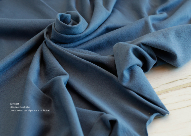 ４０/２天竺 無地 【ホーリーブルー】