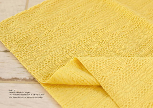 ├付属ニット(アラン風) slow boat