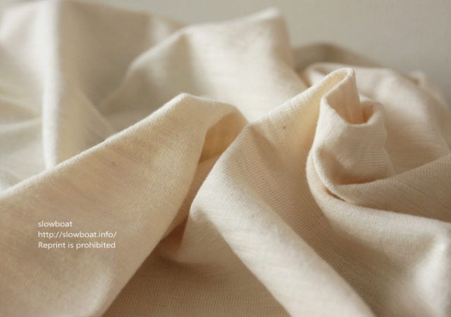 マルチスラブ天竺 無地【生成り】