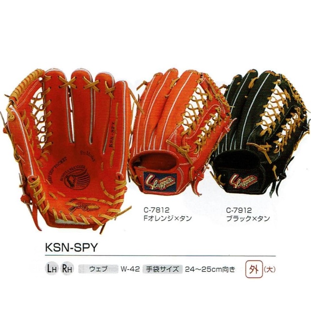 ☆大人気☆久保田スラッガーKSN-SPY軟式外野手グリス滲み有り 