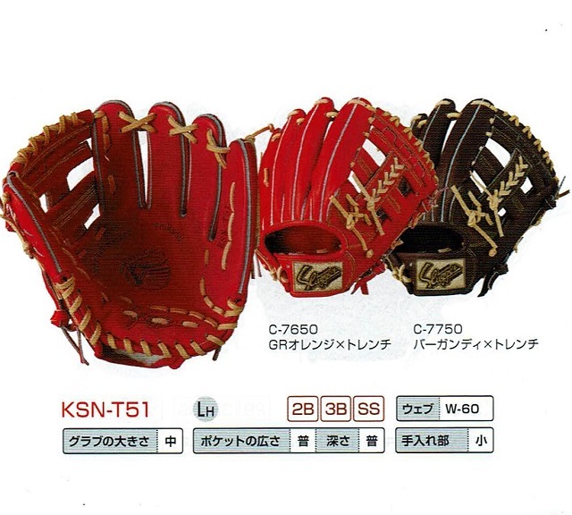 久保田スラッガー専門 KSN-T51 本格湯もみ型付け無料