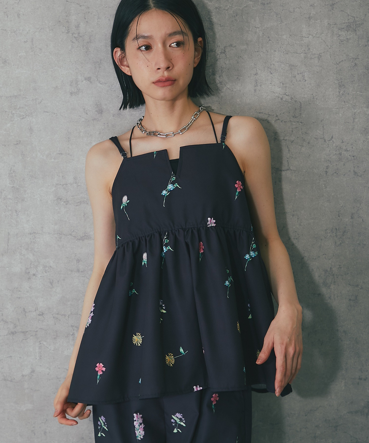 美品　トレフルプラスワン ★スカラップキャミビスチェ 楽天市場】【セットアップ可】ビスチェ セットアップ トップス
