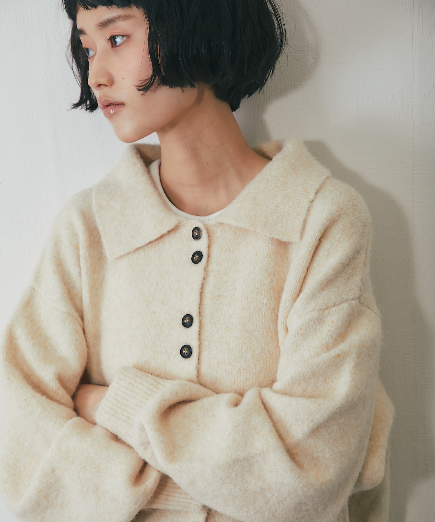 コクーンニットジャケット【品番：as77034】