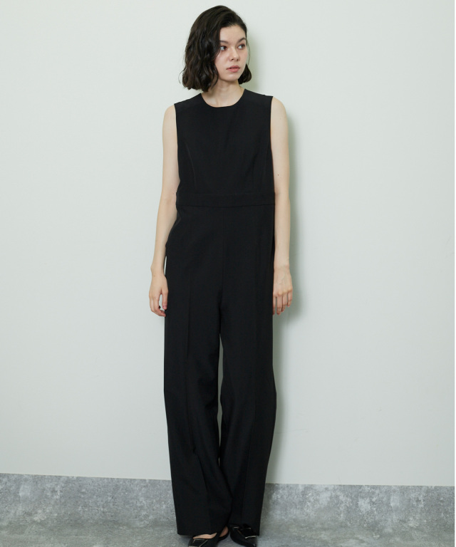 Self-portrait 2WAY パンツドレス　オールインワン美品 付け襟付きセミワイドオールインワンパンツドレス 【品番: so1