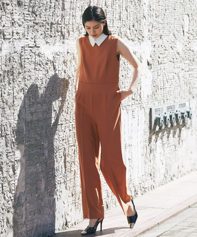 REKISAMI パンツドレス　オールインワン パーティー 結婚式 ジャンプスーツ パンツドレス レース袖