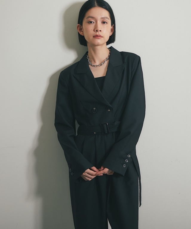 オールインワンロング丈ワイドパンツドレス ANOTHER S【品番: as2-355】