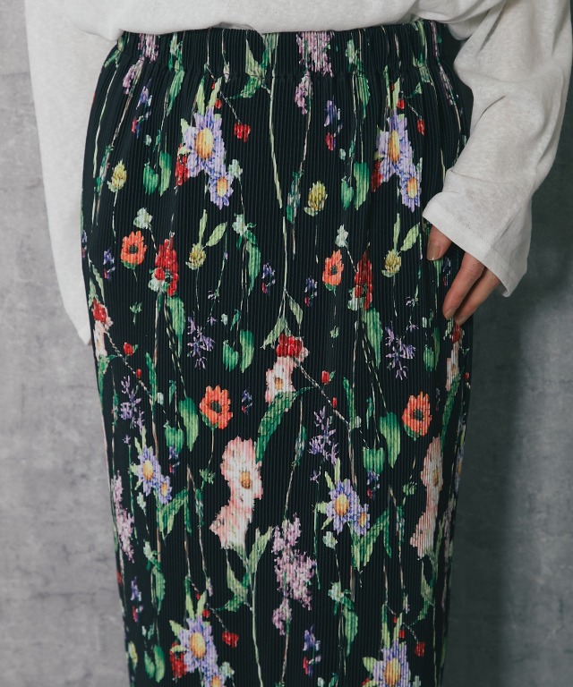 アルベロベロ 花柄プリーツロングスカート （楽天市場】アルベロベロ  