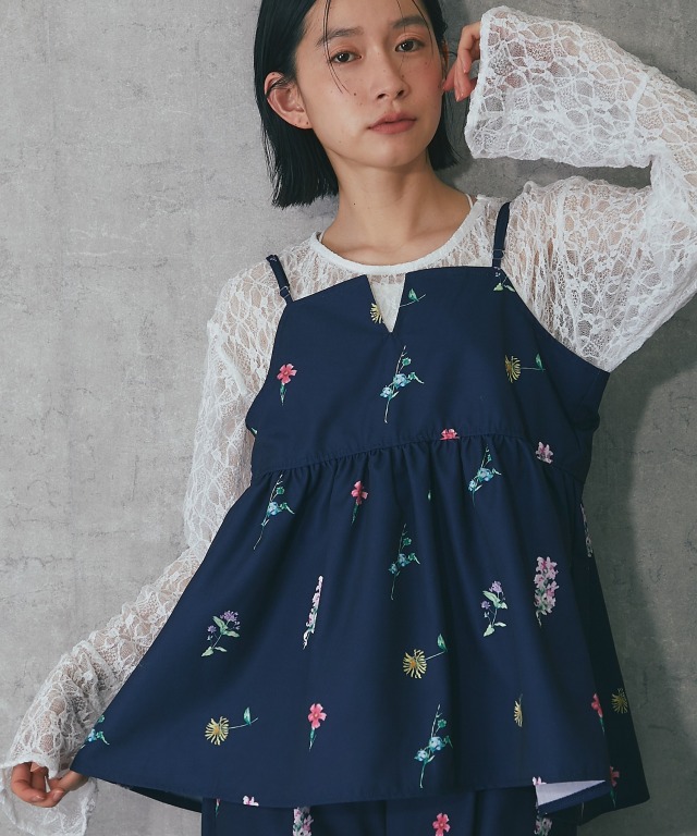 セットアップ対応】花柄キャミビスチェ【品番: as29508】