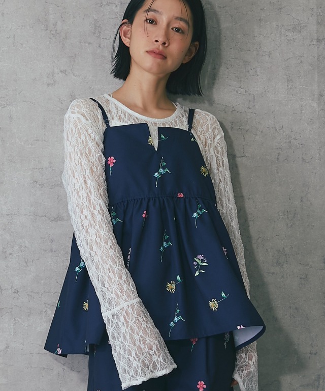 セットアップ対応】花柄キャミビスチェ【品番: as29508】