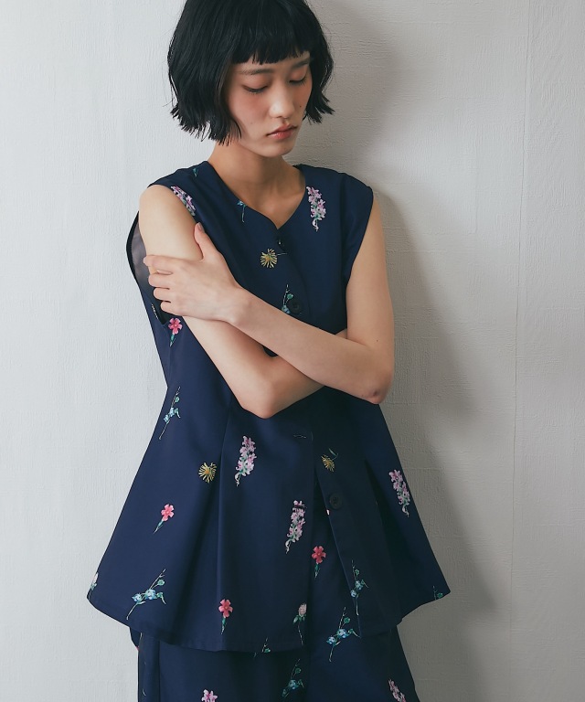 セットアップ対応】花柄キャミビスチェ【品番: as29508